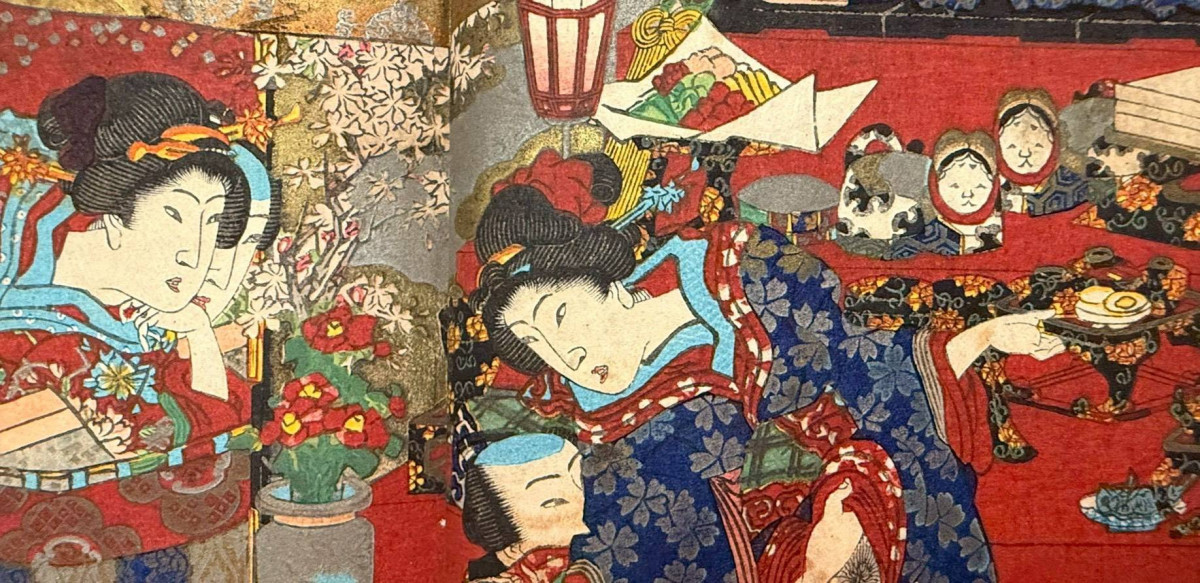 圖說：[麟之境]講座中，觀眾能近距離感受浮世繪紙墨交融質感，體驗江戶職人精巧細膩的版畫技藝。