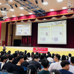 中壢警結合轄內大學宣導防制性騷與反詐觀念。