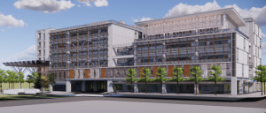 竹東綜合行政中心外觀圖。