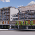 竹東綜合行政中心外觀圖。