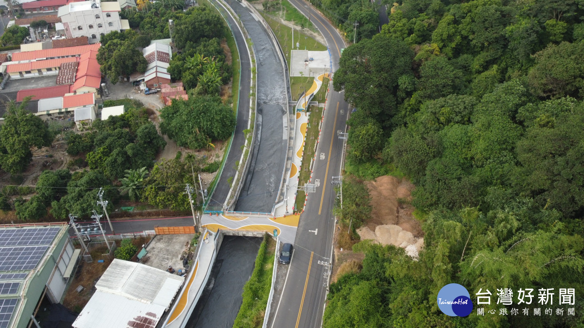水岸廊道空拍。圖／彰化縣政府提供