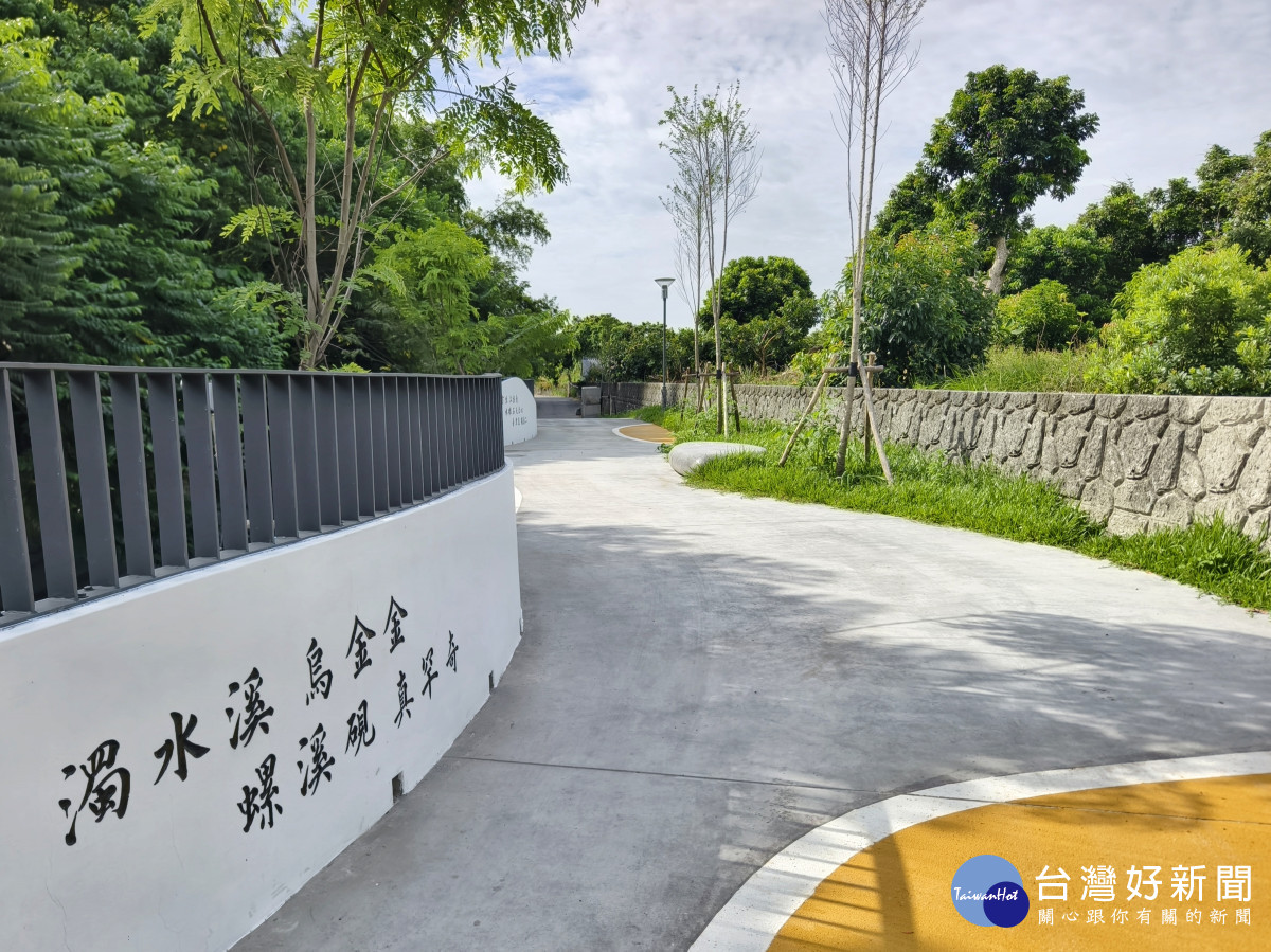 打通八堡一圳29公里水岸廊道斷點 ，二水鄉硯墨之道正式啟用。圖／彰化縣政府提供