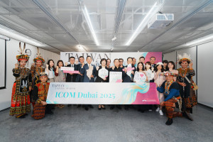 中華民國博物館學會今年偕同文化部、教育部、國立故宮博物院故宮、原民會、客委會還有多間博物館所共同參加第27屆國際博物館協會杜拜年會。（圖／中華民國博物館學會）