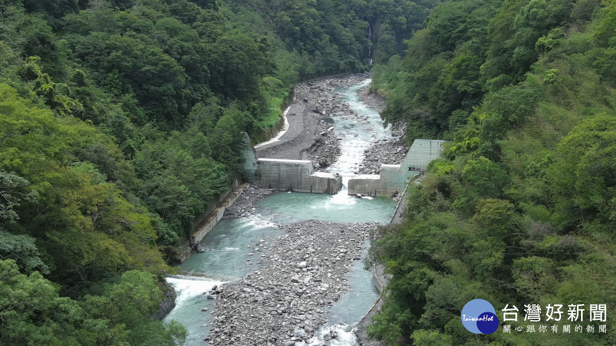 秀巒壩降壩後現況。