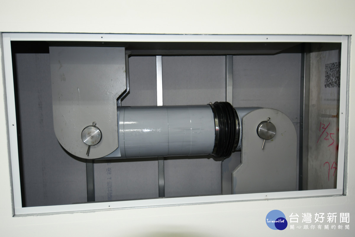 民權市場3年前裝設了加強民權多市場防震功能的阻尼器工程確實發揮功效。圖/彰化市公所提供