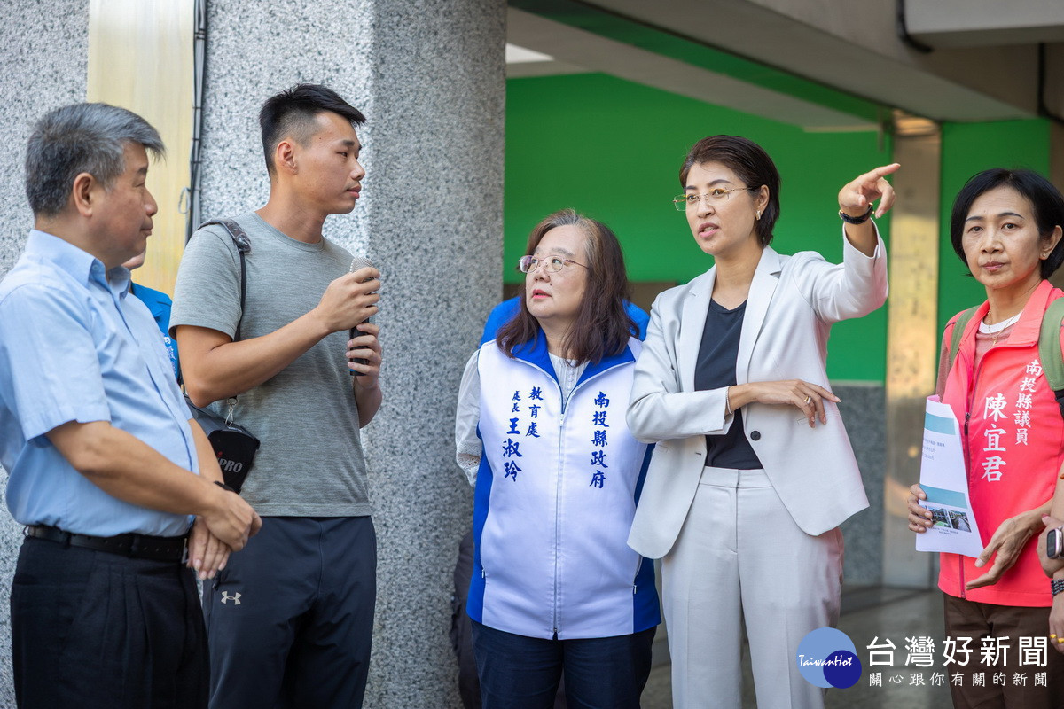 國姓國中重建至今20多年不少地方滲水待修。(縣府提供)