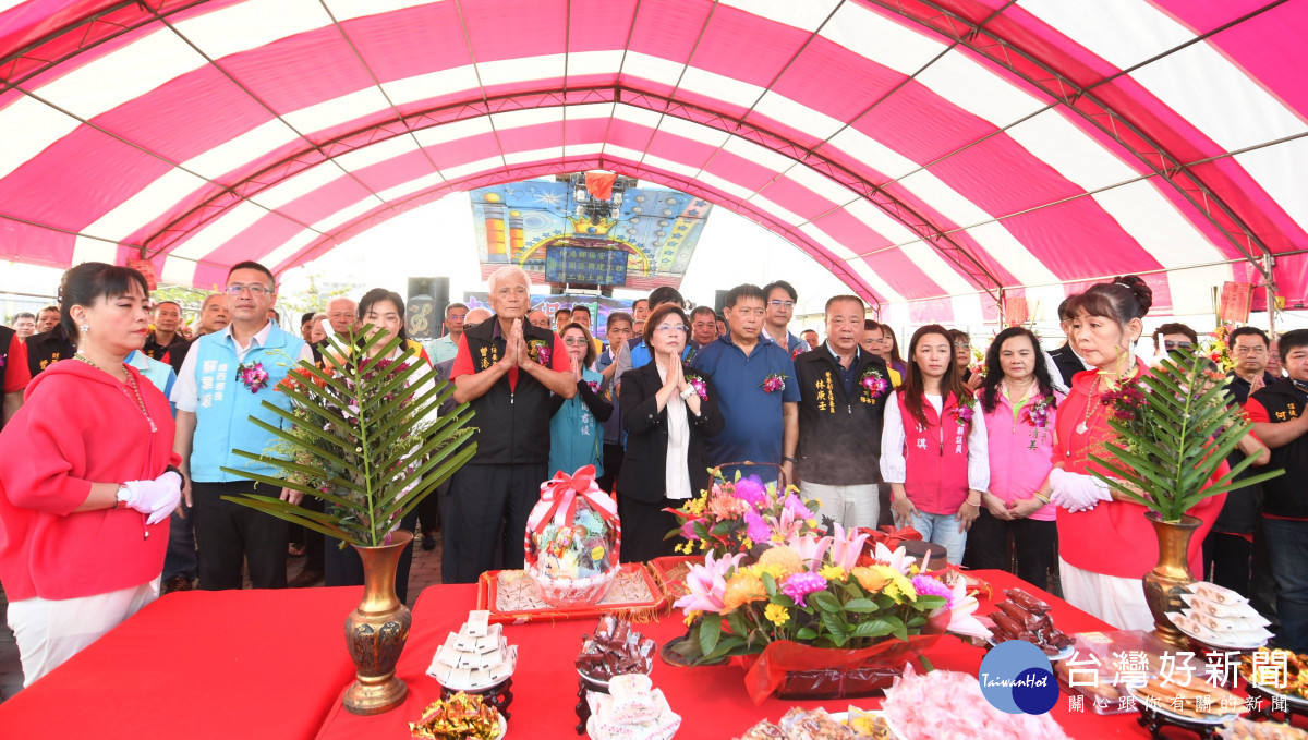 伸港鄉福安宮媽祖園區動土啟建,打造宗教文化新地標。圖/彰化縣政府提供