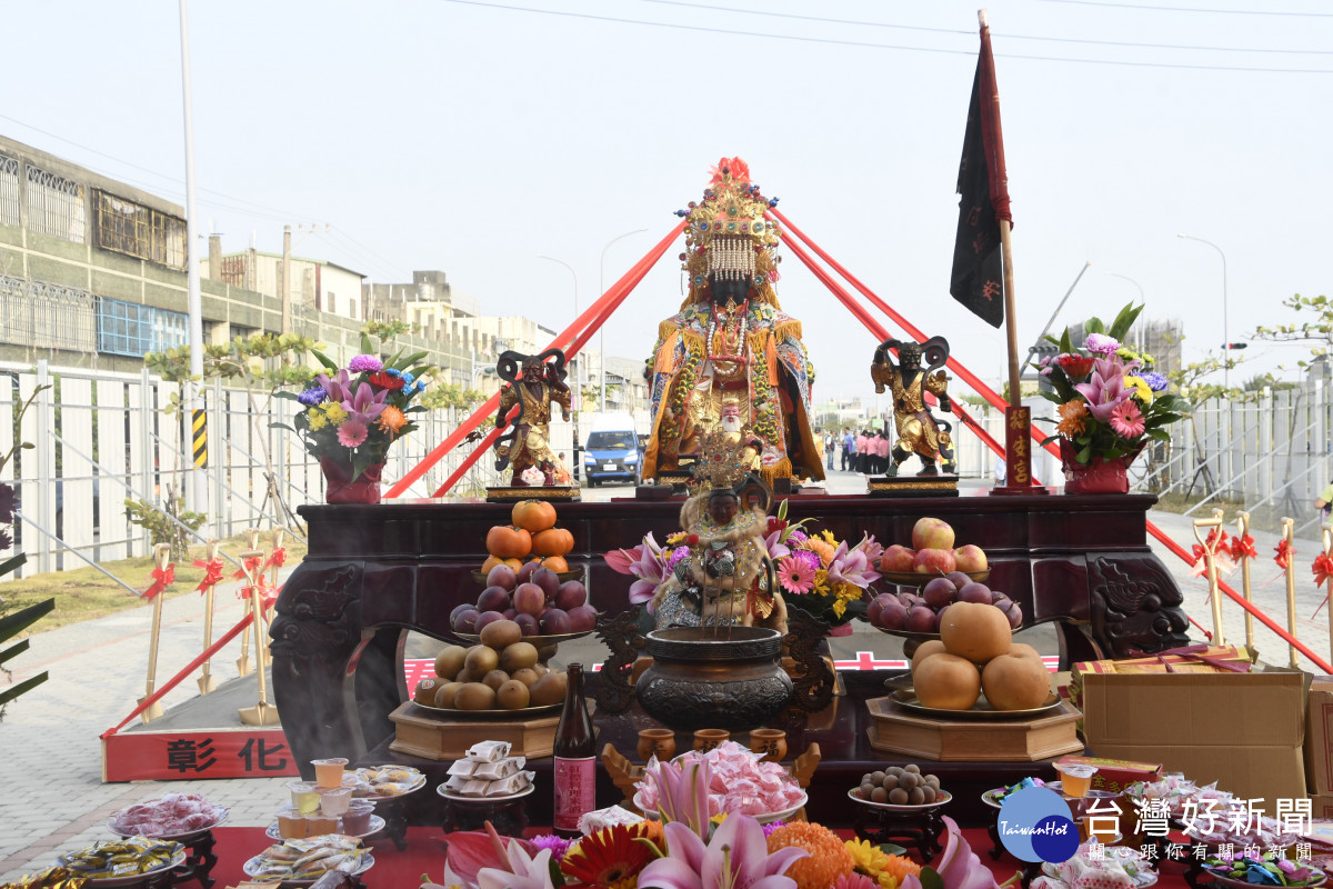 伸港鄉福安宮媽祖園區動土啟建,打造宗教文化新地標。圖/彰化縣政府提供