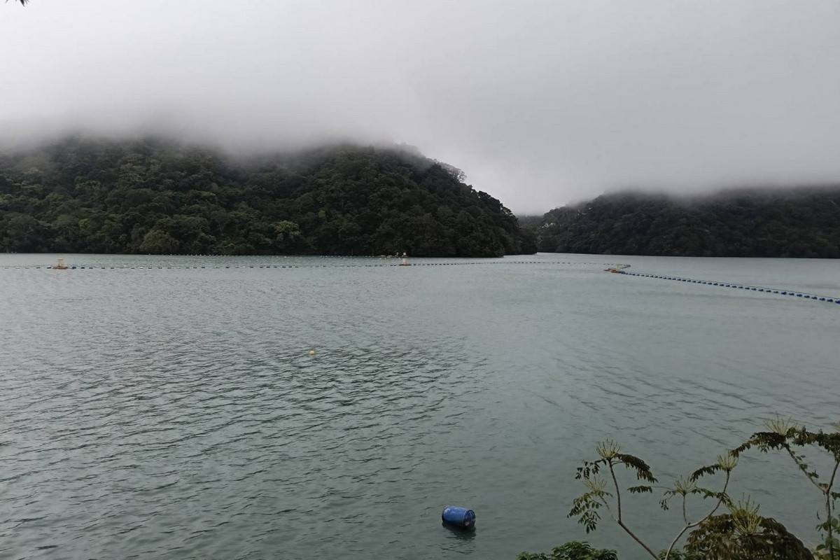 鳳凰颱風來襲，石門水庫現況。