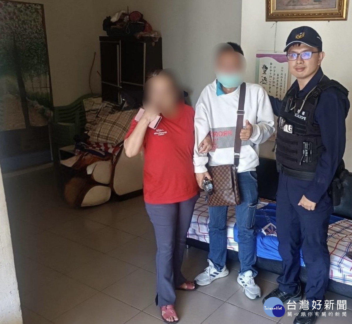 身障男子不慎迷途，員警主動關懷助返家。