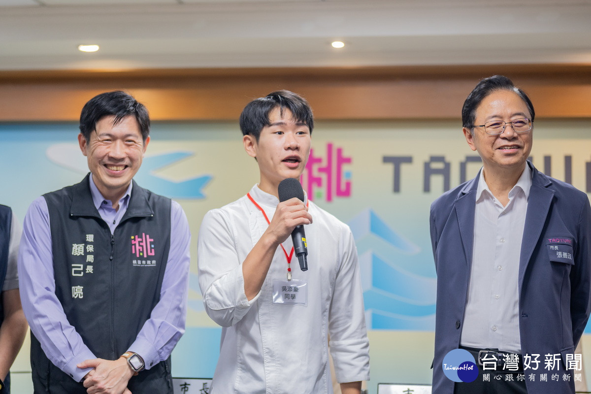 吳添豪同學發表獲獎感言。<br />
<br />
