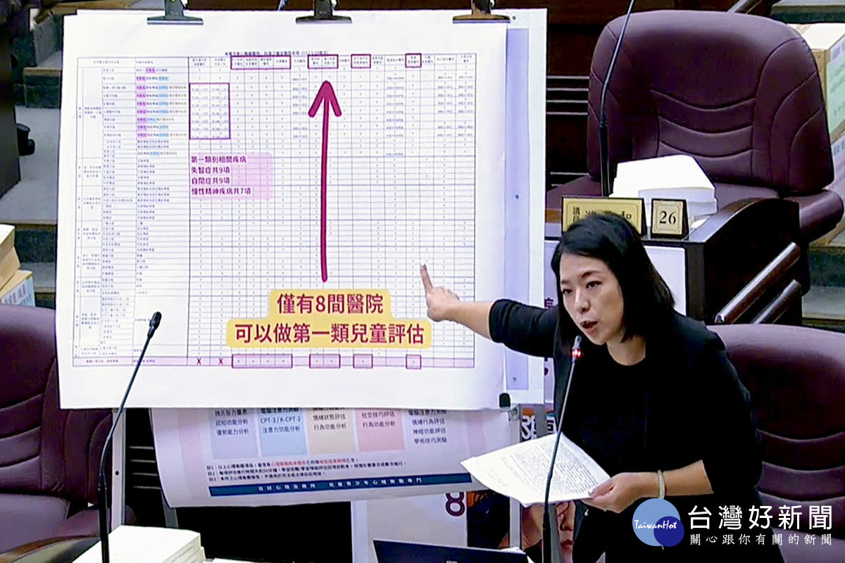 針對多項兒少保護、社福、醫療等議題，桃園市議員張碩芳進行質詢。