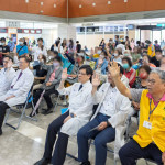 「五指承諾」宣誓儀式，大家齊舉右手，朗誦行動口號，齊心打造糖友友善環境