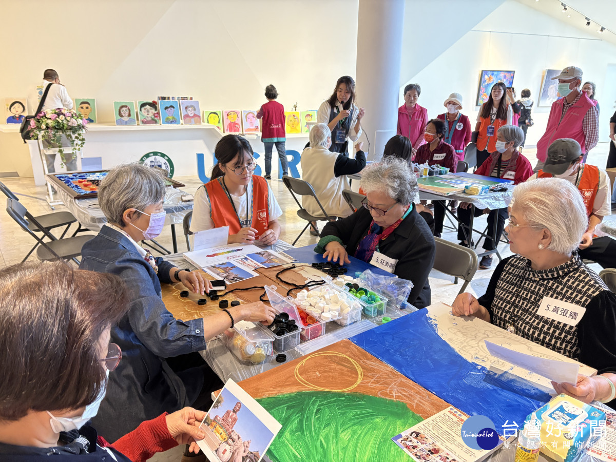 「畫出回憶與幸福」 彰化長輩美術館藝術療癒心靈。圖/文化局提供