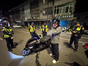 竹縣警宣示執法決心，連續2日執行防制毒駕、酒駕及飆車三合一專案威力掃蕩。