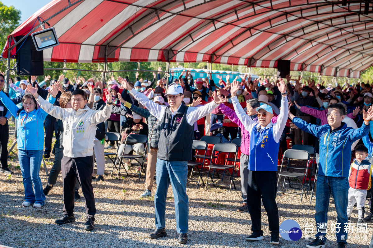 桃園市龍潭區千人健走活動。