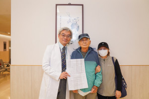 病患伉儷寫信感謝郭主任。