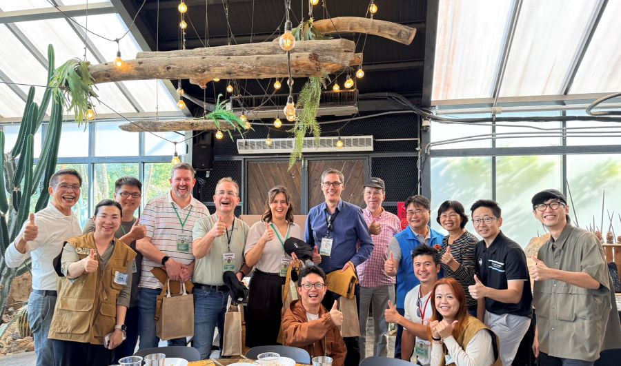 苗栗縣農業處副處長率隊接待德國金牌農村團。(圖/苗栗縣政府)