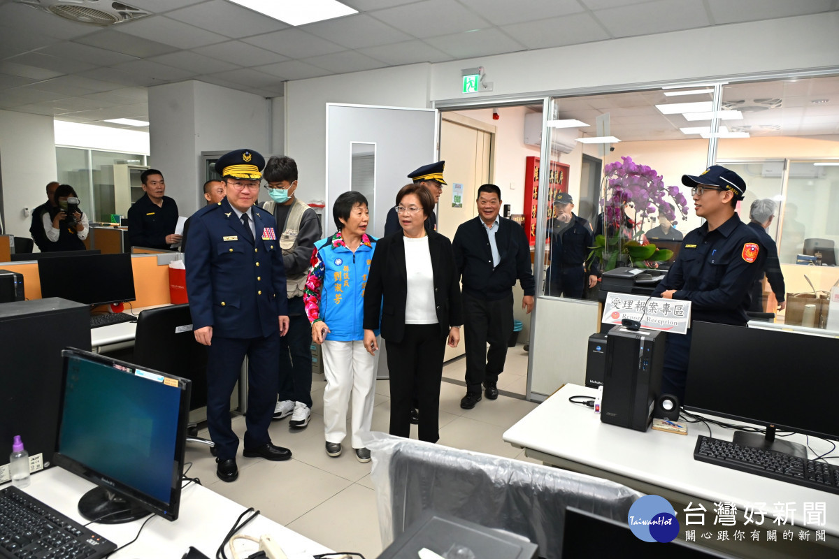 北斗分局田尾分駐所新建完工啟用,4,853萬元打造優質執勤與洽公環境。圖/記者鄧富珍翻攝