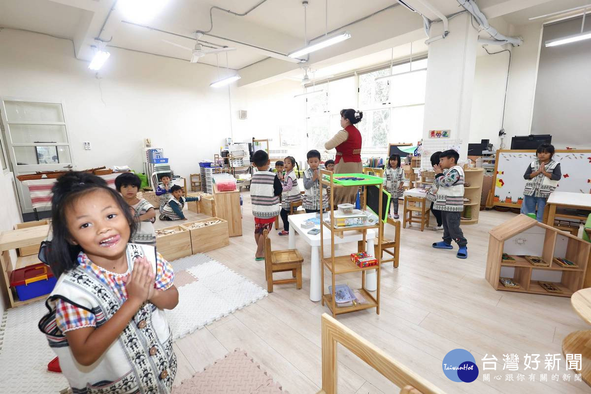 潭南國小幼兒園教室修繕工程落成啟用,完善學習空間。(縣府提供)
