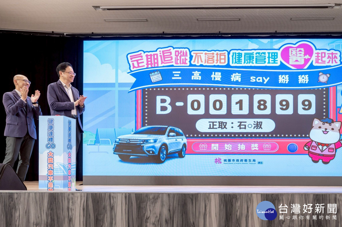 張市長抽出健康管理計畫大獎。