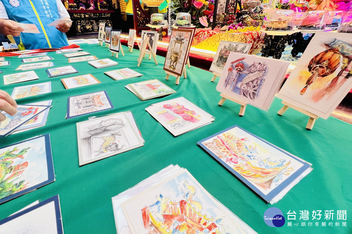 「八德三元宮繪畫比賽」小朋友們的作品。