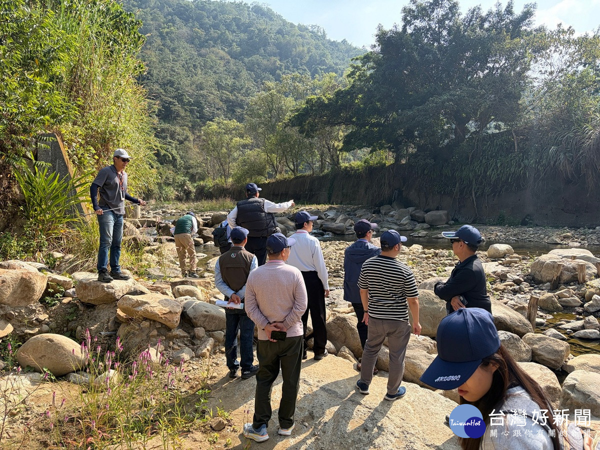 減碳檢核作業現地走訪。（農村水保署提供）