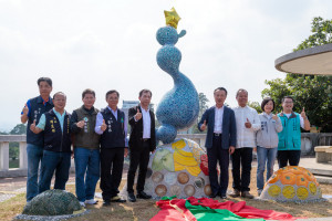 嘉義仁義潭全新地標「樂山樂水」今天揭幕／嘉義縣府提供