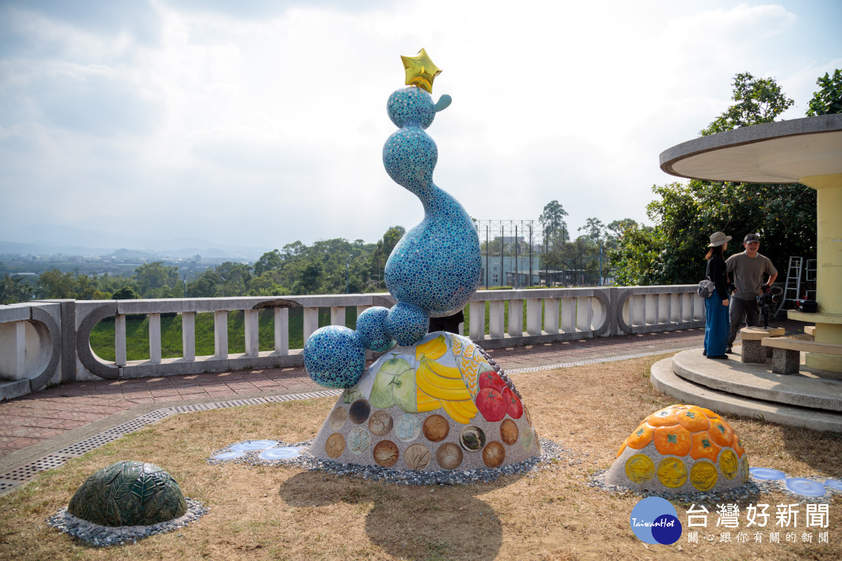 嘉義仁義潭全新地標「樂山樂水」今天揭幕/嘉義縣府提供