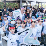 濕地嘉年華現場孩童參與活動。