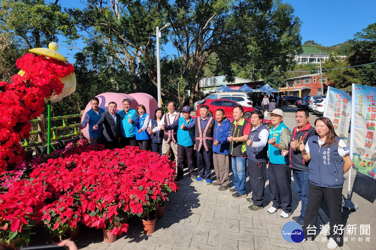 「2025復興台七道之驛-紅花綠橘農遊購樂趣」枕頭山商圈熱鬧登場登場。<br />