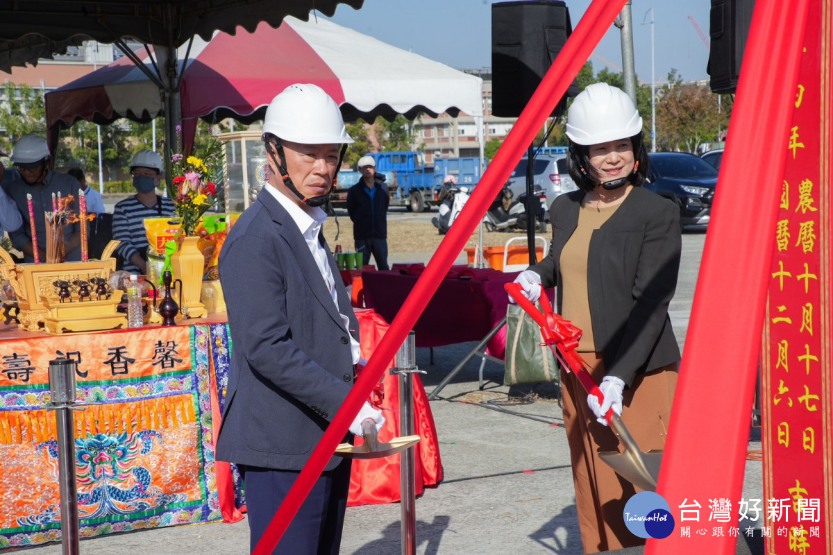 「2026台灣燈會」主燈今天在預定地舉辦動土儀式/嘉義縣府提供