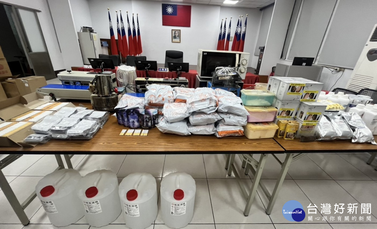 中壢百警「雷霆除暴」強勢掃蕩　破獲大型彩虹菸分裝場