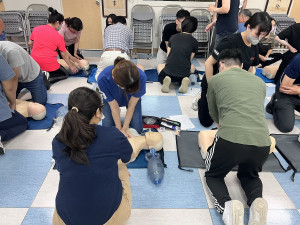 南投縣推動AED，希望更多相關場域員工能及時救人一命。（衛生局提供）