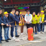 竹市七伍宮建醮王爺平安繞境起駕儀式。