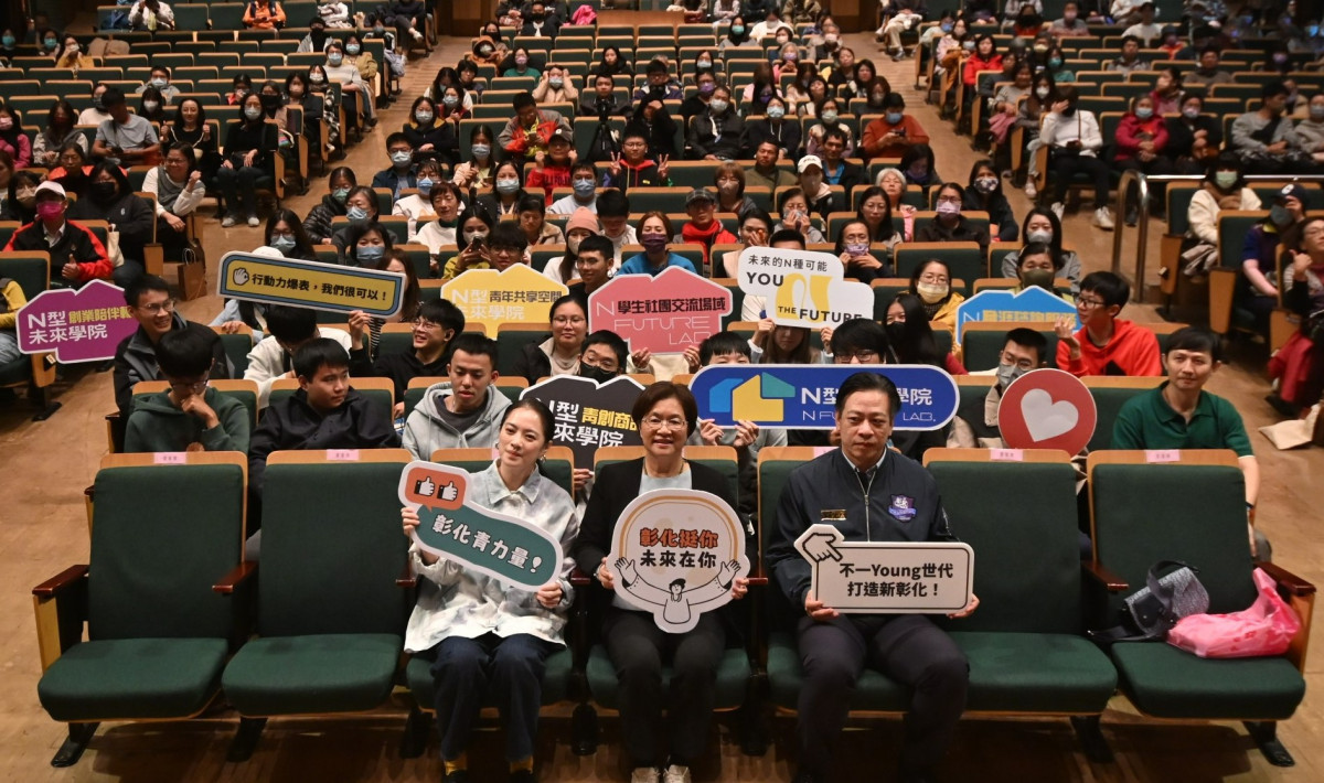 從舞台到銀幕,高伊玲在彰化與青年對話人生與職涯。圖/彰化縣政府提供