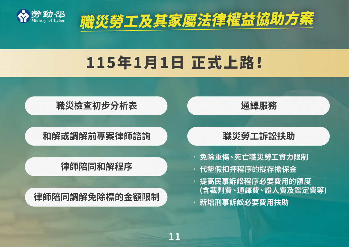 關愛職災勞工　嘉縣府協力推動法律權益協助方案