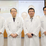 團隊成員左起：心臟血管外科蔡孟達主任、心臟血管科蔡惟全主任、心臟血管科黃睦翔醫師、內科部劉秉彥主任
