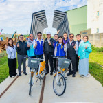 臺鐵林口線路廊活化工程（第五期）竣工大合照。