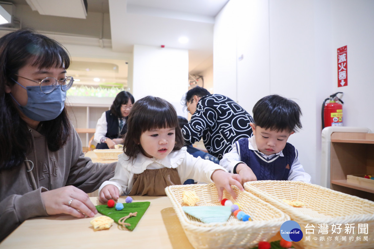 國安公托採日間托育,由專業托育人員照顧28名0至2歲幼兒