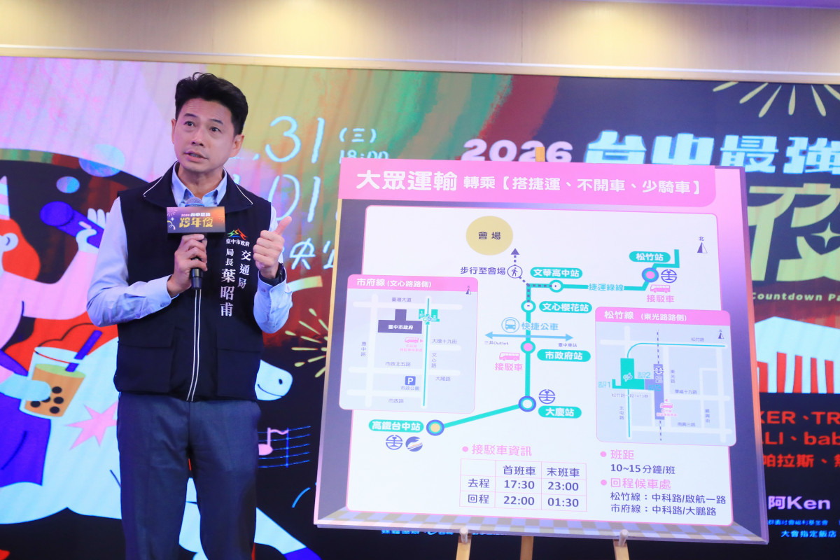 交通局長葉昭甫說明運輸資訊