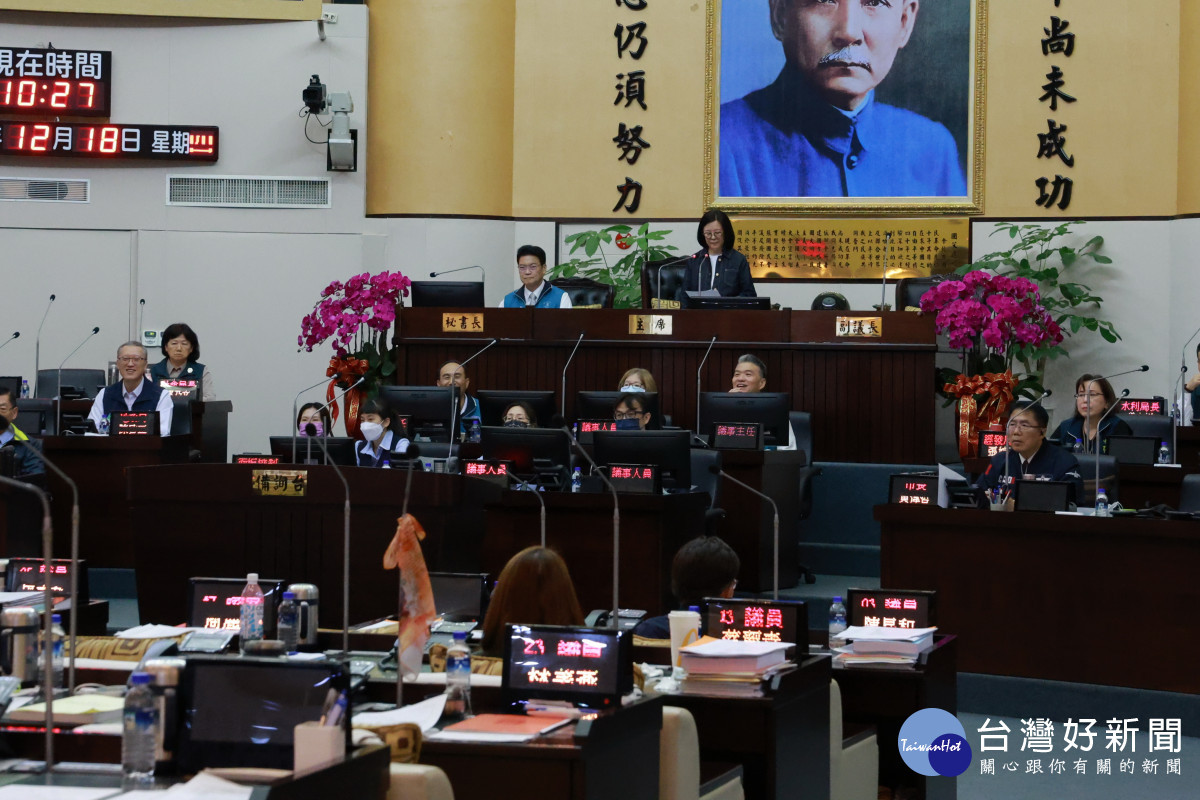 力拼完成明年度總預算審查　南市議會變更議程12/18、12/19續審