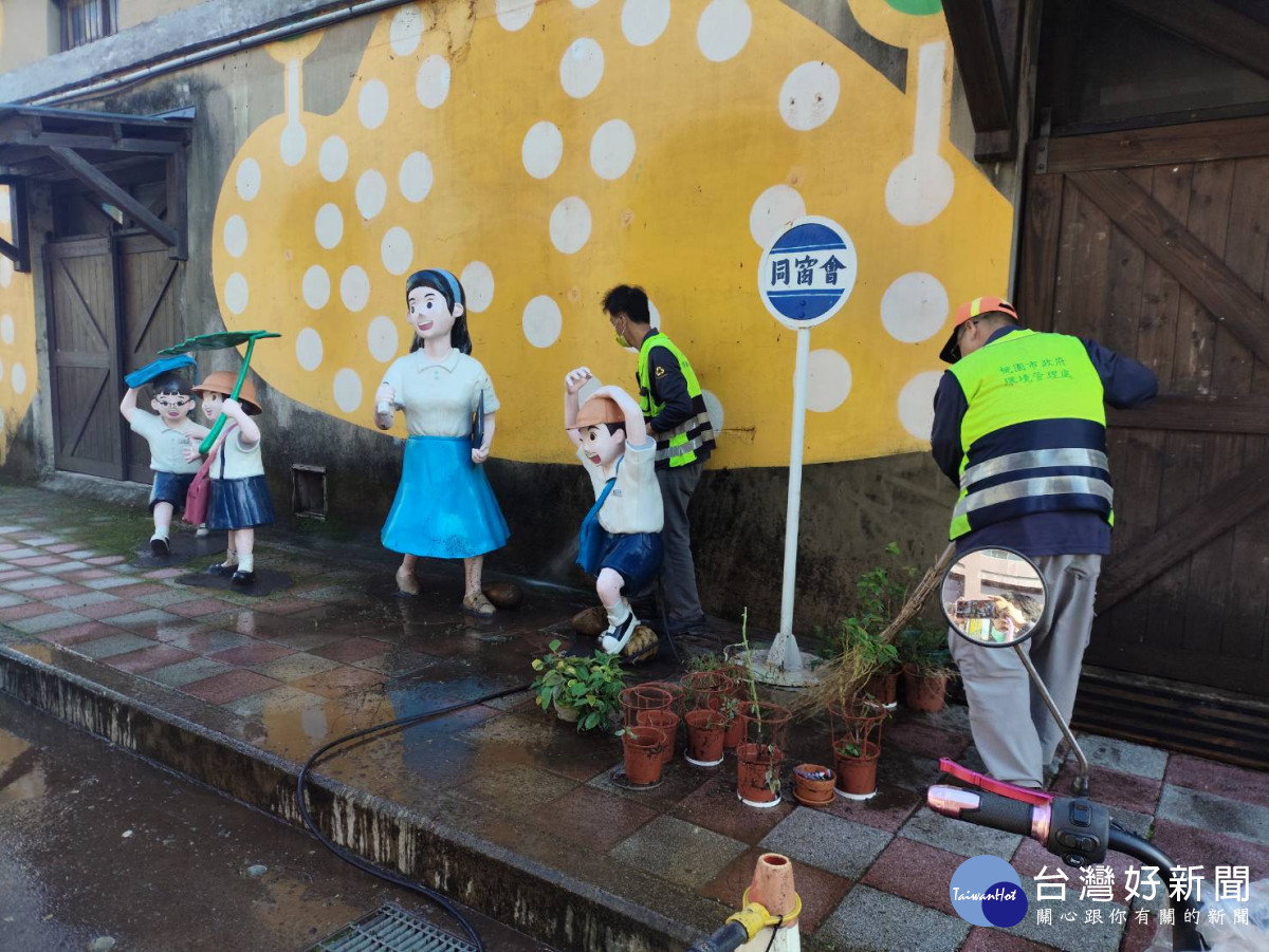 市府跨局處清整，展現富岡「潔淨小鎮」新亮點。