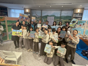 農水署歲末推出「你知我行．里山倡議」繪本第二輯，今天在中央書局舉行發表會。