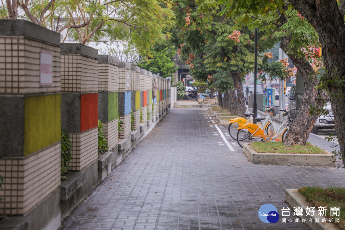 建設局爭取中央補助共斥資8,097萬元推動周邊道路人本改善工程已順利完工