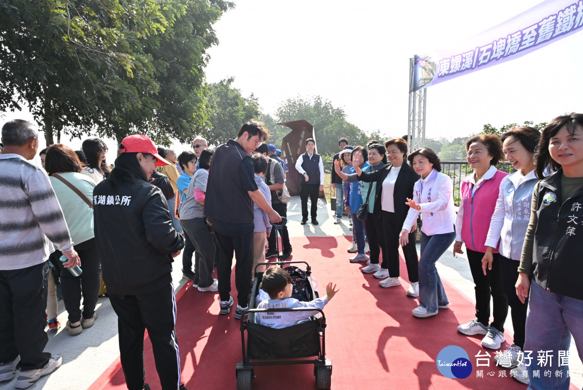 東螺溪8.3公里水綠廊道完工，5處亮點串聯健行新路線。圖／彰化縣政府提供
