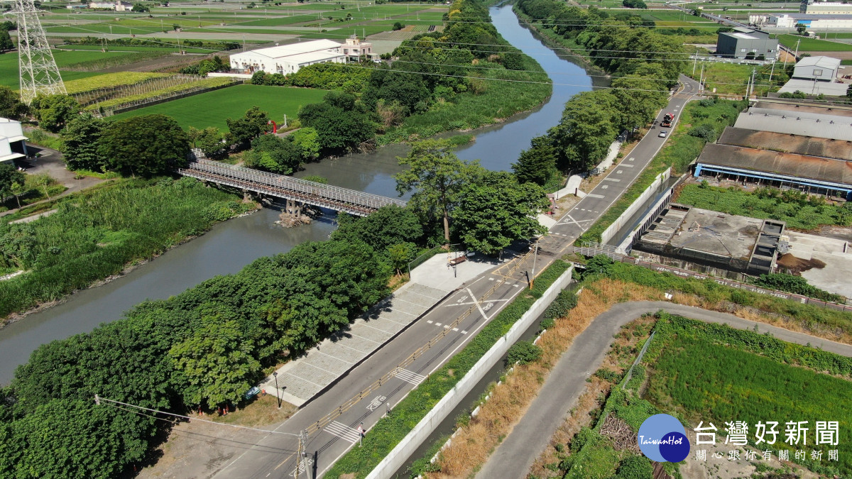東螺溪8.3公里水綠廊道完工，5處亮點串聯健行新路線。圖／彰化縣政府提供