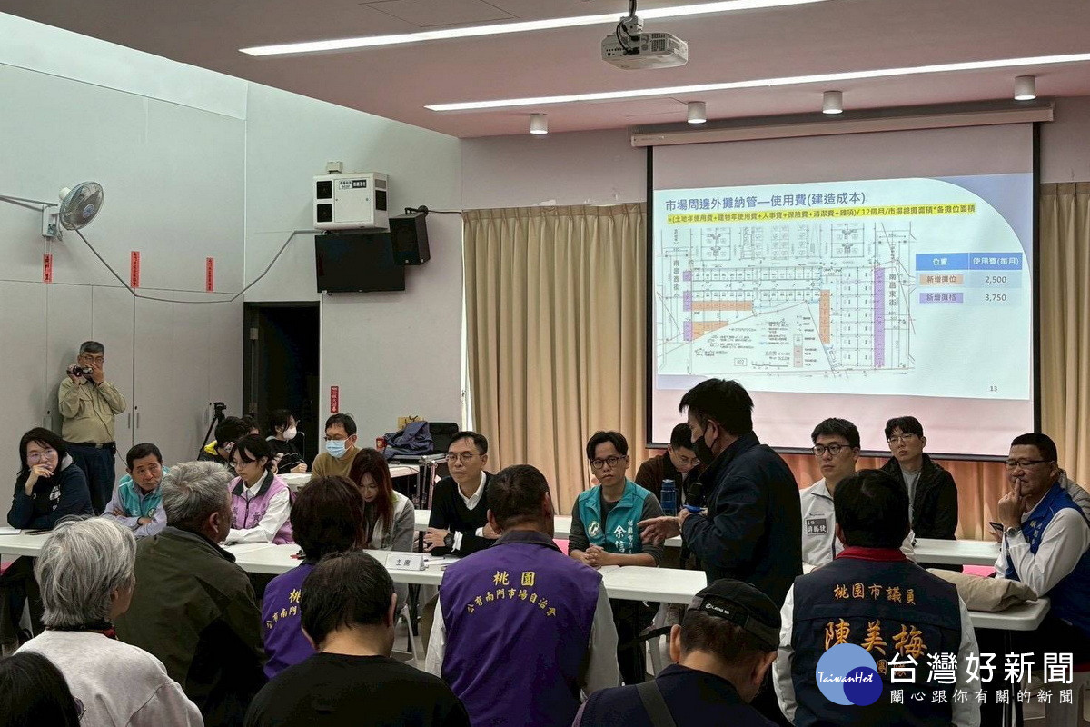 南門市場力拚農曆年前進場營業，市府經發局召開說明會明臨時攤位規劃。