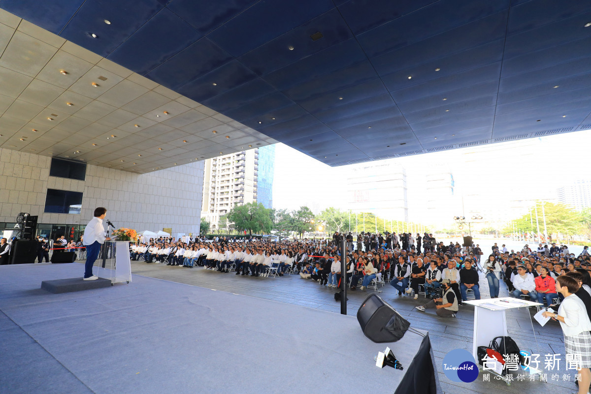 盧市長施政7週年成果記者會現場