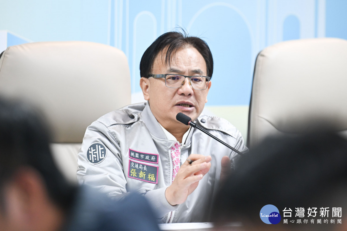 交通局長張新福說明桃園市前50處易肇事路段。